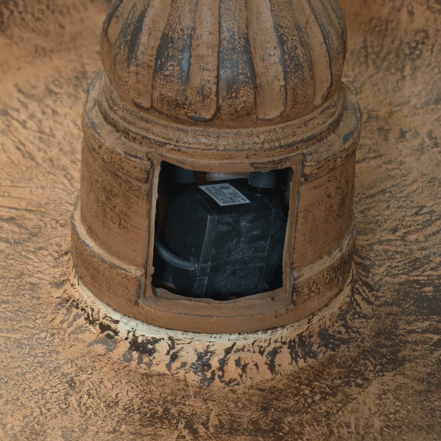 Majestic 80" 4-Tier Stone-Look Outdoor Garden Fountain